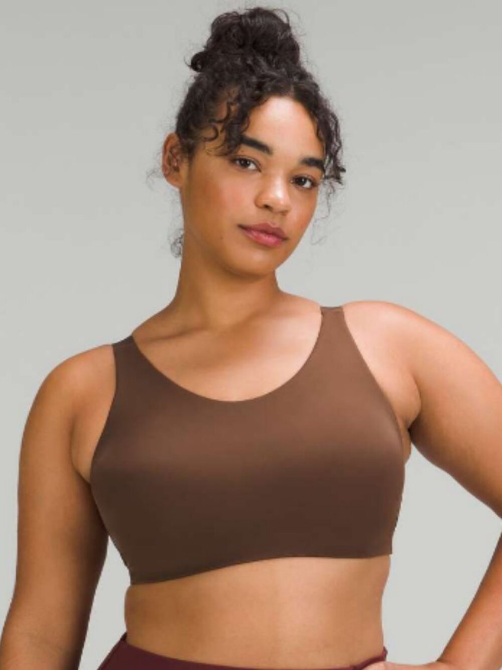 Lululemon NWT In Alignment Bra *Light Support, D–G Cups Java